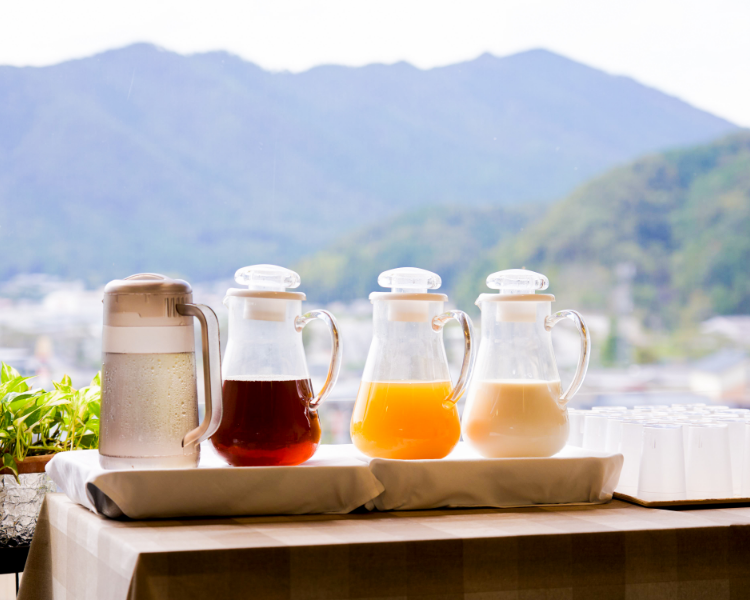 朝のドリンクバー