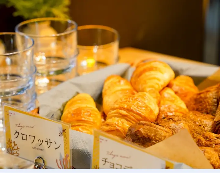 朝食会場